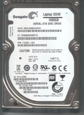 Disque dur hybride Seagate 1 To - 2.5" interne - SATA 3 - ST1000LM014 - 9.5mm - Photo 1/3