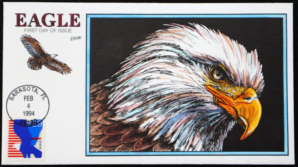 U.S. Used #2598 29c Eagle 1994 Collins First Day Cover (FDC) - Image 1 of 1