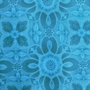 Henry glass "Vogue" by Lizzie B Cre8tive, Blue, 25" x44" - Picture 1 of 4