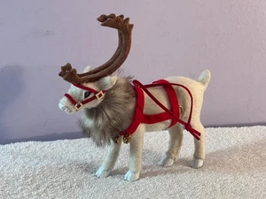 Adorno de Navidad fieltro y piel de reno puede estar solo o colgar AA914 - Imagen 1 de 5