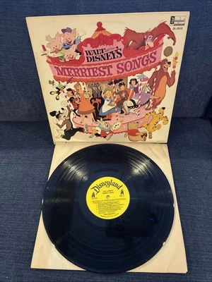 Walt Disney's Merriest Songs Vinyl LP Disneyland Record DL-3510 VG/VG+ Mono - Image 1 of 4