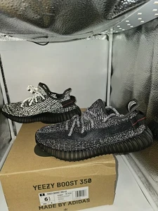 Adidas Yeezy Boost 350 V2 Black Reflective Sz 6.5 AUTHENTIC - Picture 1 of 11