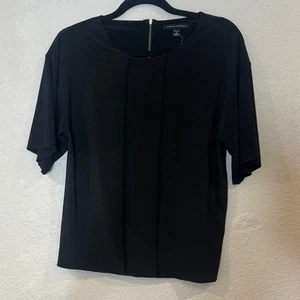 Banana Republic black short sleeved blouse S NWT - Picture 1 of 4