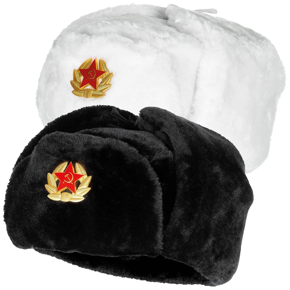Russe Bonnet en Fourrure Uschanka TP À TTG Chapeau de Chapka Armée D'Hiver - Photo 1/1