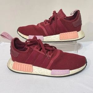 Adidas Originales Zapatos para Correr NMD R1 Colegial Borgoña B37646 Mujer 9.5 - Imagen 1 de 9