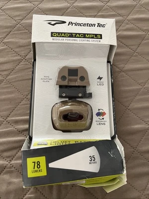 Sistema modular de iluminación personal Princeton Tec Quad Tac MPLS 78 lúmenes bronceado Foto 1 de 4