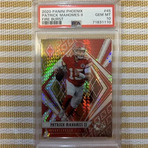 PATRICK MAHOMES 2020 Panini Phoenix FIREBURST #45. Graded PSA GEM MINT! - Picture 1 of 3