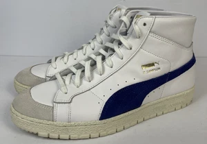 Puma Ralph Sampson 70 High Top Retro Sneakers Mens Size 11.5 White Blue Leather - Picture 1 of 16
