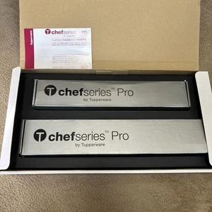 Tupperware Chef Series Santoku Knife Set 2pcs 18cm & 13cm Blades New - Bild 1 von 5