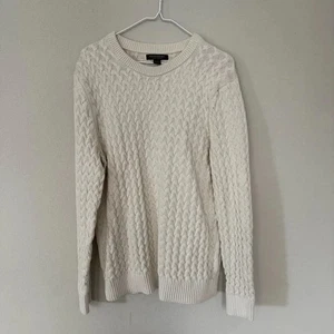 Banana Republic Herren Zopfmuster Supima Baumwolle Pullover Creme Größe Large Academia - Bild 1 von 5
