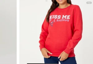 NEU MIT ETIKETT WEIHNACHTEN ROTER PULLOVER GRÖSSE 16 - 18 UVP £20 - IDEAL FÜR DIE WEIHNACHTSZEIT 🎄 - Bild 1 von 3