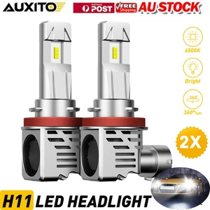 Kit de faros LED AUXITO H11/H8 H9 haz alto bombilla baja brillante 6500K blanco frío - Imagen 1 de 8