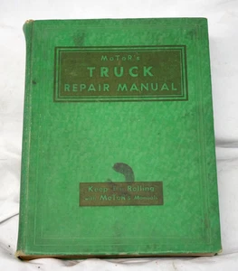 ¡¡Manual de reparación de camiones de motor 1943 vintage primera edición!! 1936-1943 - Imagen 1 de 15