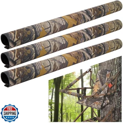 Adnee 3 Pcs Tree Stand Rail Pads - 19.6"x5.3" Waterproof Camo Treestand Shoot - Image 1 of 4