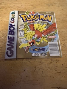 Pokémon Gold Gameboy Anleitung - Französische Version - Bild 1 von 5