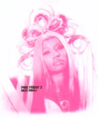 Camiseta gráfica Nicki Minaj rosa sexta-feira 2 rosa quente branca tamanho grande XL rap - Imagem 1 de 4