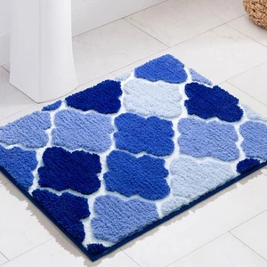 Bathroom Rug Non-Slip Extra Absorbent Shaggy Mat Machine Washable Soft Plush - Picture 1 of 7