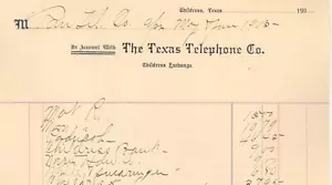 1904 Billhead CHILDRESS TEXAS PHONE CO - Bild 1 von 1