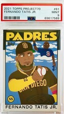 2021 Topps Project 70 Fernando Tatis Jr. Tony Gwynn Keith Shore #61 PSA 9 💎