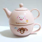Sugarbunnies Tea for One Ceramic Set Tea Pot and Cup Sanrio Japan RARE 2007 cute