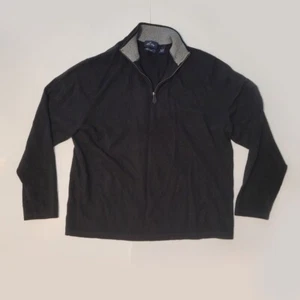 Maglione Allen Solly Cashmere da uomo taglia L nero finta cerniera collo - Foto 1 di 6