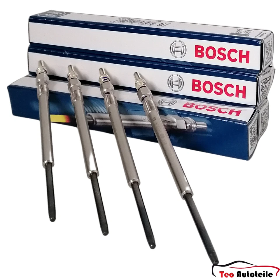 4x Bosch Glow Plug for Opel Vivaro 1.6 CDTI Renault Trafic Nissan NV300 1.6 dCi - Image 1 of 1