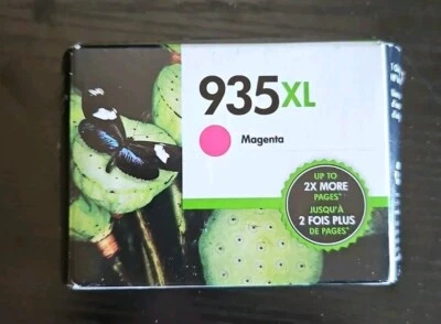 Cartucho de tinta magenta genuino HP 935XL C2P25AN OEM NUEVO caducado 6/2020 sellado Foto 1 de 2