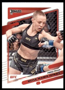 2022 Donruss UFC Base Press Proof Silver #38 Rose Namajunas - Strawweight
