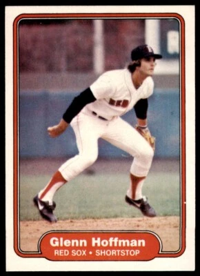 1982 Fleer Glenn Hoffman . Boston Red Sox #296 - Image 1 of 2