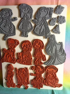 Hoja de variedad de estampillas de goma con respaldo gris 15 piezas - Imagen 1 de 9