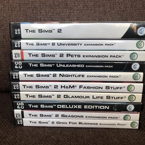Sims And Sims 2 Collection (PC CD/DVD-ROM) Bundle of 10 Game Expansions - Picture 1 of 13