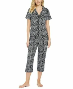 Conjunto de pijama pantalones capri estampados Charter Club para mujer, FLORAL FIELD, S  - Imagen 1 de 2