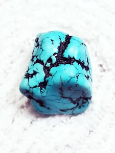 Piedra preciosa suelta certificada en bruto turquesa natural 54,45 quilates con regalo gratis - Imagen 1 de 6