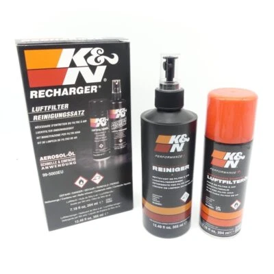K&N 99-5003EU Reinigungsset Reiniger und Öl für Sportluftfilter Reinigungssatz - Bild 1 von 4