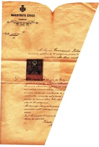 crv 059 1894 TRIESTE Lettera di assunzione di un Maestro alla Scuola Popolare - Imagen 1 de 1