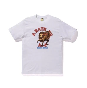 Bape X Jurassic World Raptor College Blanco Talla Mediana 100% Auténtico - Imagen 1 de 2