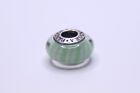 Authentic Pandora Green Candy Stripes Murano Charm S925 (sgp005129)