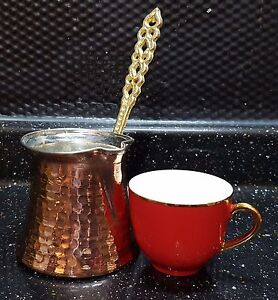 Turkish  Coffee Pot, Cezve, Ibrik,Hand Hammered Copper Pot, Coffee Maker, Jezve
