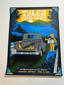 Poster Tyler Childers 19/04/2025 Lexington Kentucky numerato Kroger Field 91/1000 - Foto 1 di 5