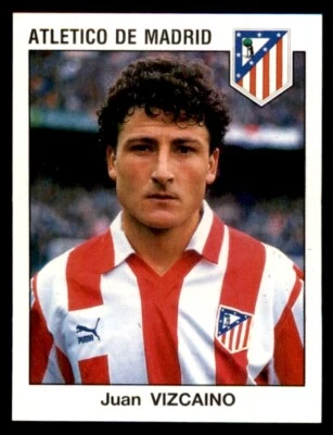 Panini Fútbol 93/94 Estrellas Juan Vizcaino Atletico De Madrid No. 65 - Image 1 of 2