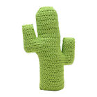 1Pc Creative Hand-woven Cactus Throw Delicate Plant Shaped Design