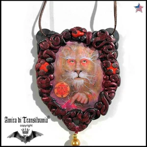 sign of lion talisman charms amulet attraction money prosperity wealth richness  - Picture 1 of 24