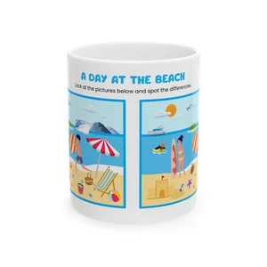 Taza Spot the Different - Un día en la playa - Imagen 1 de 7