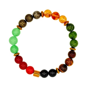 Handarbeit Chakra Armband Heilkristalle Energie Schmuck echte Edelsteine Geschenk - Bild 1 von 8