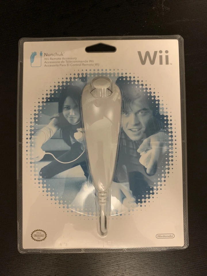Nintendo Wii ANWGNW Wired Nunchuk Controller - White