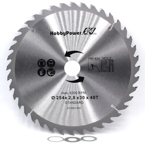 Kreissägeblatt 40Z Sägeblatt 254x30 für Einhell Kapp Gehrungssäge TC-SM 2531/1 - Bild 1 von 2