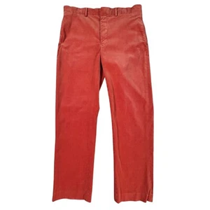 Polo Ralph Lauren Orange Corduroy Pants Straight Leg Classic Style 35x32 - Picture 1 of 14