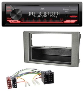 JVC DAB MP3 Bluetooth USB Autoradio für Iveco Daily (06-14) dunkelgrau - Bild 1 von 7