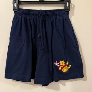 Pantalones Cortos DE COLECCIÓN Disney Store Winnie the Pooh Niños Pequeños Azul Bordado - Imagen 1 de 6