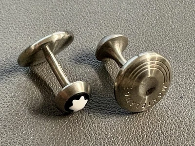 Juego/par de gemelos de acero inoxidable MONTBLANC STAR puños gemelos MONT BLANC Foto 1 de 4